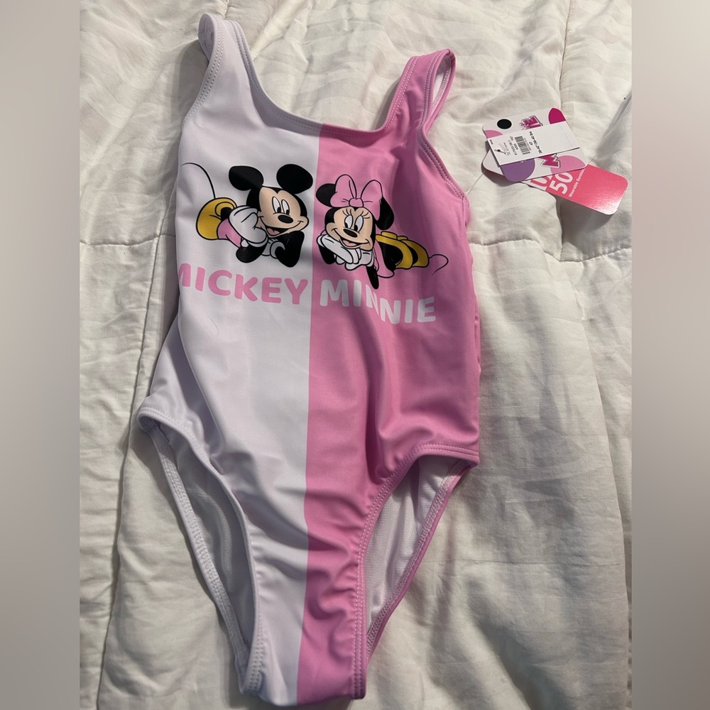BNWT Minnie and Mickey one piece Swimsuit!( Old navy )